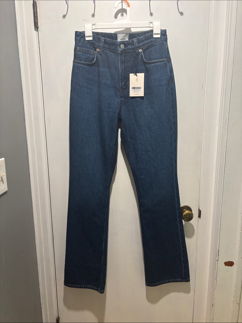 New NWT REFORMATION Blair high rise baby bootcut jeans size 28